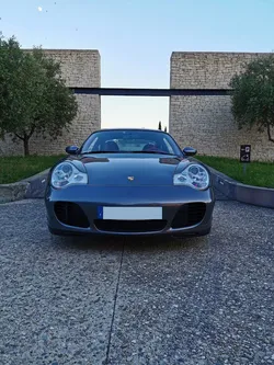 Porsche 996 4s coupe annee 2002 grise interieur full cuir ruby