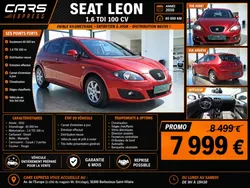 Seat leon 1.6 tdi 100cv 1er main garantie 6mois