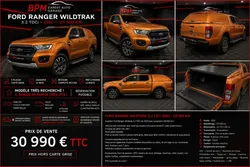 Ford Ranger 3.2 TDCi Automatique - Wildtrack (hardtop + volet roulent neuf fournis )- Double Cabine 5 place- État impeccable  Première main 125000kmgarantie incluse