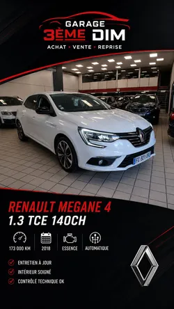 Renault megane IV 1.3 TCe EDC7 140 cv Boîte auto