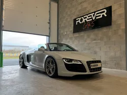 AUDI R8 SPYDER V10 5.2 525 R-TRONIC - Garantie 6 mois / Unique en France / Gris Suzuka / Bang & Olufsen / Suppréssion Magnetic Ride / Full Full suivi Audi