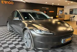 Tesla model-3 highland 285ch 60kwh standard-plus bva/ covering noir mat/soh 92%/ disponible debut septembre