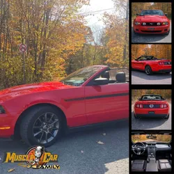 Très belle FORD MUSTANG Série CLUB OF AMÉRICA de 2012 - V6 - 3,7L - BM - 52 000 KMS - Rouge Course
