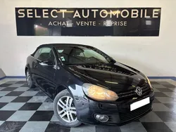 VOLKSWAGEN GOLF VI CABRIOLET PACK CONFORT 2.0 TDI 140 DSG6 / GPS / Park assists / Dynaudio / Caméra de recul / Bluetooth / Feux automatiques