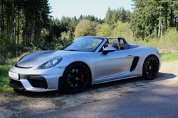Porsche 718 Boxster Spyder 4.0 420ch BVM6 - France (C05) - Suivi 100% Porsche - Baquets carbone chauffants - Options X Exclusive - Bose - Caméra - CarPlay - PPF Bloc avant - Première peinture