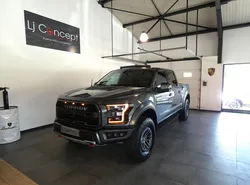 Ford F150 V6 3.5 456 ch Raptor Supercrew 4 places - Suivi Complet - 40'455 km - Caméra 360° - Toit ouvrant panoramique - Sièges AV chauffants & climatisés - Attelage - Régulateur adaptatif - Jantes 17