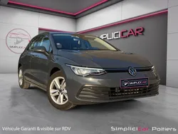 GOLF 8 1.5 TSI 130 BVM6 Life 1st CarPlay Régul adaptatif Caméra de recul Garantie 12 mois