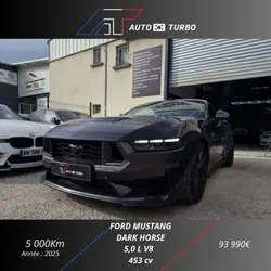 Ford MUSTANG FASTBACK 5.0 V8 453CH DARK HORSE / PAS DE MALUS / CERAMIQUE COMPLETE / PPF / EXTENSION