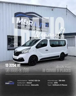 Renault Trafic III COMBI 9 PLACES 1.6 DCI 125CH / REGULATEUR/ CLIM