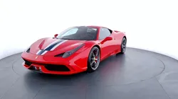 Ferrari 458 Spéciale Coupé 4.5 V8 605cv Carbone Caméra Harnais Navi Rosso Corsa Bande Nart 9552Kms * TVA * PPF LIVRAISON POSSIBLE