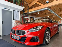 BMW Z4 M40i 340cv BVA8 G29 M PERFORMANCE "FULL OPTIONS" Rouge San Francisco Cuir Vernasca Blanc Ivoire 07/2019 SEULEMENT 31.000 km "ETAT NEUF" *LIVRAISON POSSIBLE