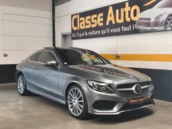 Mercedes Classe C Coupé (C205) 300 245ch AMG Line 7G Tronic Garantie 12 mois, Affichage tête haute, Bluetooth, Burmester, Caméra 360°, LED, Régulateur adaptatif, Sellerie cuir, Toit ouvrant ...