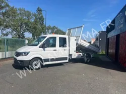 25 200 ht - VOLKSWAGEN CRAFTER 140CV DOUBLE CABINE 6 PLACES BENNE COFFRE CROCHET GUEULE DE LOUP