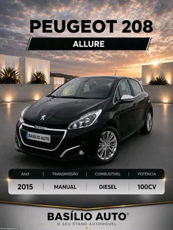 Peugeot 208 allure 1.6 HDI