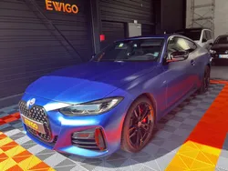 BMW SERIE 4 M440i xDRIVE 374CH 3.0 G22 1ERE MAIN/ FRANCAISE/ BVA/ HK/ PACK CARBONE/ FROZEN PORTIMAO BLAU