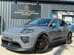 PORSCHE MACAN ELECTRIQUE MY25 4S - 516 ch - Slate Grey Neo - Toit Ouvrant - Bose - Ecran Passager - Roues Directrices - RS Spider 22 NOIR MAT - Volant Sport GT