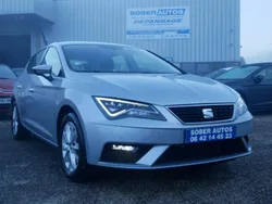 Seat leon style 1.5 tgi 130cv 19850km d origine 1ere main gps clim ct ok 2028 gtie 1 an tva recuperable