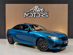 BMW M2 coupé 3.0 410CV compétition DKG7 Origine France - Freins M performance - Long Beach Blue - Toit ouvrant - Harman Kardon - Sièges M électriques - Driving Assistant - Extrêmement bien optionnée