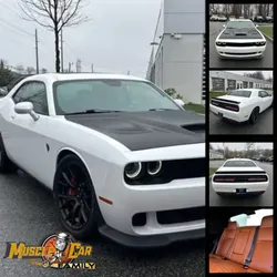 Très belle DODGE CHALLENGER SRT HELLCAT de 2016 - V8 - 6,2L - BM - 65 069 KMS - Blanche (BRIGHT WHITE CLEARCOAT)