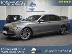 BMW SERIE 7 (F01) 730DA 245 LUXE-79.363km-1ère Main-Sièges Electriques Chauffants-GPS-Bois-Caméra-Cuir Intégral Noir-Etat Rare-Vidange Boite Auto Ok-Historique Limpide BMW-Garantie 6 Mois
