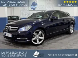 MERCEDES CLASSE C III COUPE 220 CDI 170 7G-TRONIC-08/2013-Historique Mercedes-Sièges Sport Chauffants-Cuir Intégral Blanc-GPS-Jantes 18"-Vidange Boite Auto Ok-Etat Rare-Configuration Rare