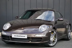 Configuration rare PORSCHE 997 (911) Carrera 4S 3.8 355 CV BVM6 - 84 500 Km - Macadamia - Cocoa