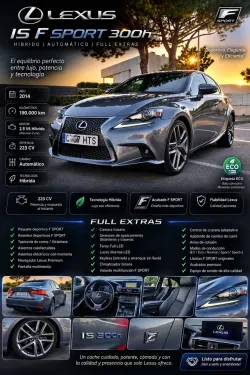 Lexus IS 300 300h F Sport + Navibox