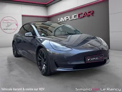 TESLA MODEL 3 PERFORMANCE DUAL MOTOR AWD Pompe à Chaleur Autopilot Garantie 12 mois