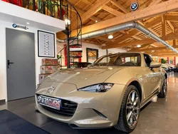MAZDA MX5 RF 2.0 SKYACTIV-G 184cv "Exclusive Line" / "Zircon Sand" / "Cuir Noir" / "Caméra" 09/2023 "1ERE MAIN" 16.000 km "ÉTAT NEUF" *LIVRAISON POSSIBLE