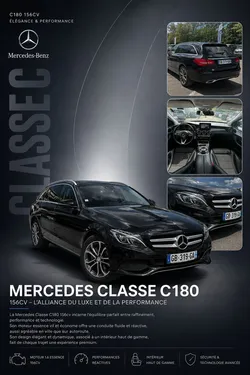 MERCEDES-BENZ Classe C 180 Break 156 cv Boîte auto