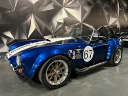 Ford AC Cobra Caroll Shelby 427 5.0 V8 FORD Factory Five Replica 1967 Bleu bande blanche Side pipe