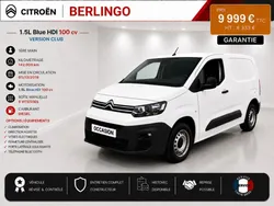 Citroën Berlingo 1° Main / 1.5l B HDI 100cv Version Club CLIM/Tél/Régul/Limit Idem partner, combo...