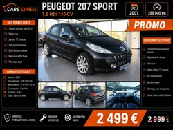 Peugeot 207 1.6 hdi 110 executive toutes options garantie 6mois