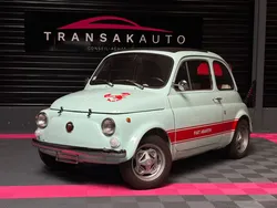 FIAT 500 réplique ABARTH 110F restauré 23ch " TOIT OUVRANT + BAGAGE + PEINTURE AQUA MARINA RARE + ORIGINE ITALIE"