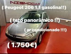 Peugeot 206 Teto panorâmico ar condicionado 1.750