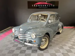 RENAULT 4CV 1955 - Gris Lavande - CARTE GRISE COLLECTION - FFVE -