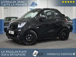 SMART FORTWO III CABRIO 0.9 TURBO 90 PRIME TWINAMIC-46.293km-Cuir Intégral Noir-Sièges Chauffants-GPS-Caméra-Jantes 16"-Historique Smart-Etat Neuf-Garantie 6 Mois