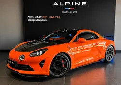 Alpine A110 R70 Orange Acropolis Akrapovic Malus payé