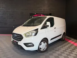 Ford transit custom fourgon 280 l1h1 2.0 ecoblue 130 ss bva - tva récup - carplay - caméra - habillage bois - vidange bva ok