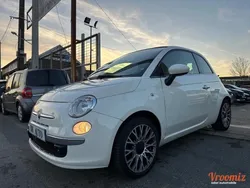 Fiat 500 1.2 8V 69 LOUNGE Blanc Capote Rouge
