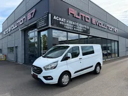 Ford custom cabine l1 h2 avec tva 6 places bv6 2.0 130cv led 116500km garantie 12 mois