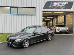 MERCEDES C63s AMG (W205) SPEEDSHIFT MCT 4.0L V8 BI-TURBO 510Ch BVA 7G-TRONIC ANNÉE 2015, NOIR MÉTALLISÉ, GRAND GPS, CAMERA DE RECUL, TOIT OUVRANT, SONO BURMESTER, JANTES 19P