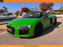 AUDI R8 SPYDER V10 Plus 5.2 FSI 610 S tronic 7 Quattro - Bang Olufsen - Ceramiques - Vert Java - Carbone - Audi ex