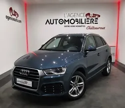 Audi q3 ambition luxe 2.0 tdi 150cv s-tronic 7/keyless/hayon elec/camera recul/gps/cuir alcantara/attelage