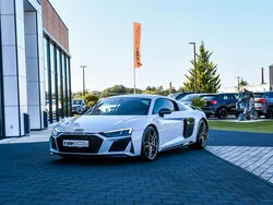 Audi R8 5.2 V10 PLUS FSI 620 CH SERIE LIMITÉE DECENIUM 113/222 SUZUKA CERAMIQUE CARBONE B&O MAGNETIC RIDE CAMERA LIGNE INOX MILLTEK A CLAPET — 6800 KM — PROCHE DU NEUF —