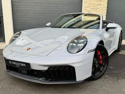 Porsche 911 Type 992.2 Carrera GTS cabriolet | Immat FR | Full option | Gris Glacier Metalisé | Bleu nuit | Cuir étendu | Faible kilométrage | Etat neuf