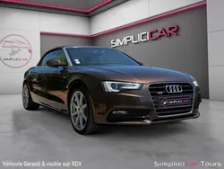 AUDI A5 FACELIFT CABRIOLET 2.0 TFSI 211 S LINE MULTITRONIC 211Ch CONFIGURATION RARE SONO B&O SIEGES CHAUFFANTS CLIM AUTO BI ZONE TELEPHONE AUDIO BT Garantie 12 mois