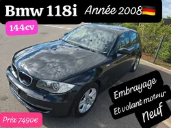 Bmw 118i 144cv clim 5place 5porte noire