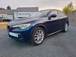 Alfa Romo Stelvio 2.2 JTDm 210cv Super Q4 BVA8-Pack Carbon/Caméra/Lane Assist/GPS/Tel/Keyless/Cuir/JA19/Entretien OK-