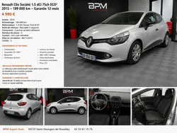 Renault Clio société 1.5 dci 75 ch eco2 de 2015 et 189 000km.reviser et garantie